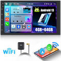 Doppel 2 DIN Android 13 4+64GB Carplay Autoradio GPS NAVI WiFi RDS Bluetooth USB