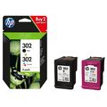 HP 302 - X4D37AE Multipack Original Druckerpatronen 1xSchwarz, 1x Farbe für HP