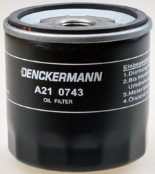 DENCKERMANN ÖLFILTER AUDI VW SEAT SKODA A210743