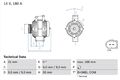 BOSCH Lichtmaschine Generator Lima 0 986 082 500 +67.88€ Pfand für MERCEDES B906