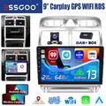 9" Android 13 DAB+ CarPlay Autoradio 2+64G GPS KAM BT für Peugeot 307 2002-2013