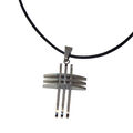 Kreuz Anhänger silber Edelstahl Halskette Damen Herren Schmuck Kette Glaube Gott