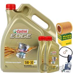 MANN ÖLFILTER+CASTROL 5W30 passend für BMW 1er E81 F20 3er E90 F30 4er F32 5er