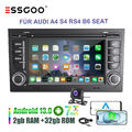 32G Carplay Für Audi A4 S4 RS4 8E B6 B7 7" Android13 Autoradio GPS Navi RDS +KAM