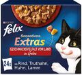 FELIX Sensations Extras Katzen  nassfutter in Gelee, Sorten-Mix, 96 x 85 g