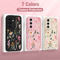 HandyHülle Für Samsung S24 Ultra S23 FE S22 A15 A55 Blume Schutz Girly TPU Case