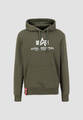 Alpha Industries Herren Olive Hoodie Hoody Sweatshirt Pullover Basic 178312-257