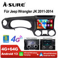 4+64G Android 13 für Jeep Wrangler JK 2011-2014 Autoradio Carplay GPS Navi WiFi