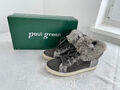 PAUL GREEN tolle Fashion Sneaker high mit Kaninchenfell Gr. 37 UK 4