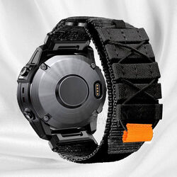 Quick Fit Nylon Armband Ersatz für Garmin Fenix 7/7X 6/6X Pro 5/5X Plus 3 3HR DE