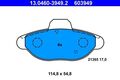 ATE Bremsbelagsatz, Scheibenbremse 13.0460-3949.2 für FIAT