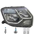 Scheinwerfer links inkl. OSRAM Lampen H7 H1 mit Tagfahrlicht für Dacia Duster
