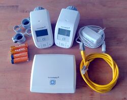 Homematic IP Smart Home Starter Set: 1x Access Point, 2x Heizkörperthermostat