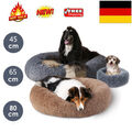 Haustierbett Kuschelbett Hundebett Katzenbett Plüsch Donut Kissen Hundekorb Bett