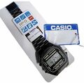 Neu Casio Retro klassische Unisex Digital Stahl Armbanduhr - A168 - schwarz