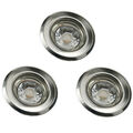 3 x LED Einbaustrahler 55mm Lochmaß 230V 5W GU10 Einbauleuchten Set Deckenspot