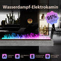 Elektrischer Kamin，wasserdampf kamin 3D,Fernbedienung, mehrfarbiger Wechsel