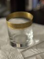 Theresienthal Mintonborte 3 Wasser Whisky Glas Concord mit Goldrand Ø 6,5