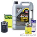 MANN-FILTER ÖLFILTER+5L LIQUI MOLY TOP TEC 4100 5W-40 FÜR MITSUBISHI PAJERO