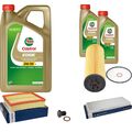 BOSCH Inspektionspaket 7 L Castrol EDGE 5W-30 LL für VW Passat Variant 2.5 TDI