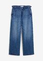 Neu Wide Leg Jeans Mid Waist Stretch Gr. 46 Blau Damenjeans weites Bein Hose