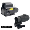 558+G45 Holographic Scope & 5x Magnifier Red Green Dot Sight Combo w/20mm Base