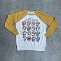 THE ROLLING STONES Herren Rock Sweatshirt Small Pullover Mick Jagger 23314 Weiß