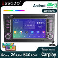 Für Audi A4 8E 8H B6 B7 2000-2009 Android13 Autoradio Carplay GPS NAV BT SWC 64G