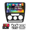 2+64G Car Android13 Autoradio Carplay GPS Für Skoda Octavia II 1Z3 1Z5 2008-2013