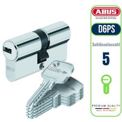 ABUS D6PS Türzylinder Profilzylinder Doppelzylinder 40/45 5 bis 100 Schlüssel