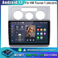 Für VW Touran 1T1 1T2 1T3 2003-2010 Android 13 Autoradio GPS NAVI SWC BT 6+128GB