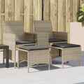 Gartensofa 2-Sitzer Gartenmöbel Lounge Gartenbank mit Tisch Poly Rattan vidaXL