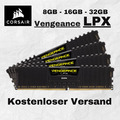 Corsair Vengeance LPX DDR4 RAM 16GB/32GB 3200/3600MHz CL16 XMP 2.0 - Schwarz