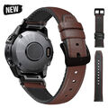 Für Garmin Fenix 8 E 7 7X 6 6X 5 5X Epix Pro 965 Quick Fit Leder Silikon Armband