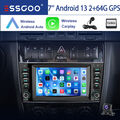 Autoradio Android 13 Carplay 2+64GB Für Benz CLC/CLK/C Klasse W203 W209 KAM Navi