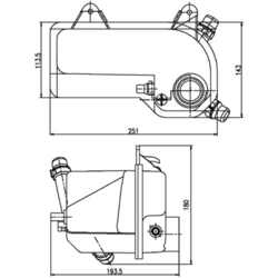 Ausgleichsbehälter Kühlmittel MAHLE für BMW Z3 Roadster (E36)