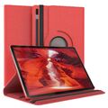 Für Samsung Galaxy Tab S7 FE 5G Schutzhülle 360° Tablet Smart Kunstleder Rot