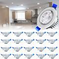 20PCS 3W Kaltweiß LED Einbauleuchte Einbau Strahler Decken Leuchte Einbau Spot