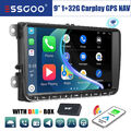 9" Android 13 DAB+ Carplay Autoradio GPS 32G Für VW GOLF 5 6 PASSAT B6 B7 Touran