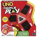 UNO Triple Play Card Game with Card-Holder Unit with Lights & Sounds & 112 Cards