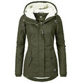 Damen Winter Warmer gefütterte Parka Jacke Mantel Damen Kapuzen Outwear Coat.Top