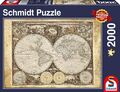 Schmidt Spiele 58178 Puzzle 2000 Teile Historische Weltkarte