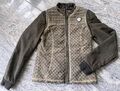 Maze Damen Jacke Weste Antiklook khaki braun Gr. S  -  Maße im Text