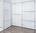 Kleiderständer Wandregal Kleiderkammer Textilregal Ankleidezim Eckgarderobe W.04