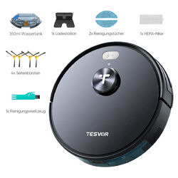 Tesvor S5MAX Saugroboter mit Lasernavigation Wischfunktion 6000Pa Kehrroboter