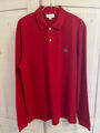 LaCoste - Langärmeliges Polo Shirt - Rot - Gr. L