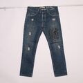 Levi's 513 Skinny Leg Customized W34 L / Gebraucht Vintage Denim Hose