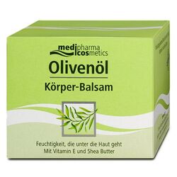 OLIVENOEL Körper Balsam Tiegel 250ml für trockene Haut PZN 03024461 plus Proben