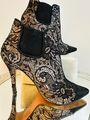 Stiefel Boot WGT Gothik 38 Stiefelette Viktorian High Heels Spitze Burlesque