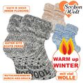 Mega DICKE Kuschel Wollsocken mit ABS Noppen Thermosocken